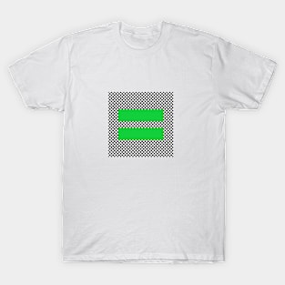 Checkerboard Equality Green T-Shirt